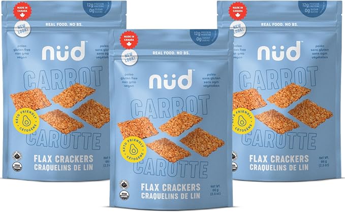 Nud Fud Carrot Crackers | 3-Pack